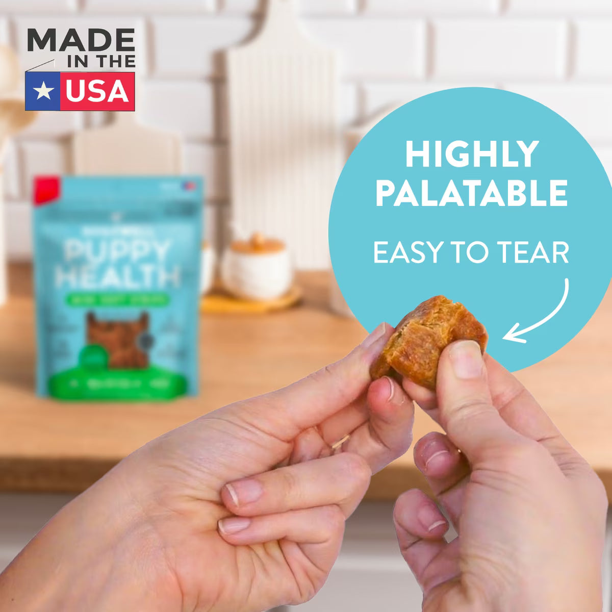 Dogswell Lifestage Puppy Treats Mini Soft Strips Lamb