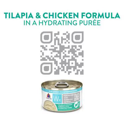 Weruva Wx Phos Focused Tilapia & Chicken Formula in a Hydrating Purée For Cats