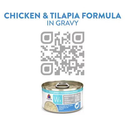 Weruva Wx Phos Focused Chicken & Tilapia Formula in Gravy For Cats