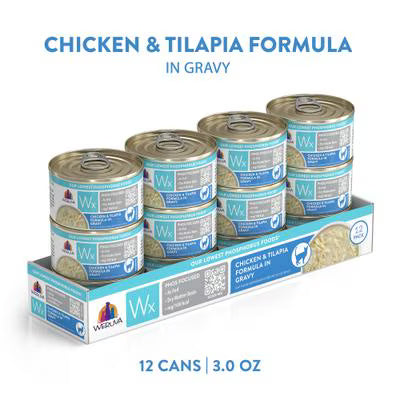 Weruva Wx Phos Focused Chicken & Tilapia Formula in Gravy For Cats