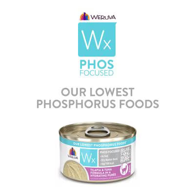 Weruva Wx Phos Focused Tilapia & Tuna Formula in a Hydrating Purée For Cats