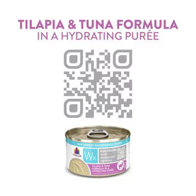 Weruva Wx Phos Focused Tilapia & Tuna Formula in a Hydrating Purée For Cats