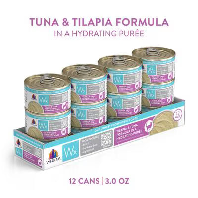 Weruva Wx Phos Focused Tilapia & Tuna Formula in a Hydrating Purée For Cats