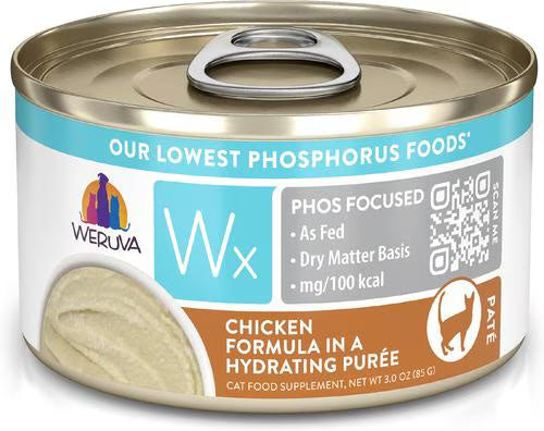 Weruva Wx Phos Focused Chicken Formula in a Hydrating Purée For Cats