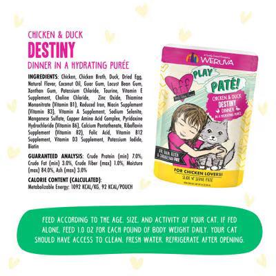 Weruva BFF Cat Play Pate Chicken & Duck Destiny