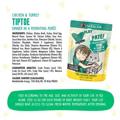 Weruva BFF Cat Play Pate Chicken & Turkey Tiptoe