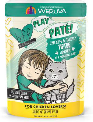 Weruva BFF Cat Play Pate Chicken & Turkey Tiptoe