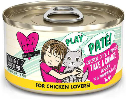 Weruva BFF Cat Play Pate Chicken, Duck & Turkey Take a Chance