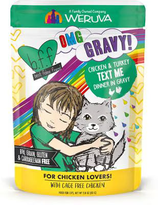 Weruva BFF Cat OMG Gravy Pouch Chicken & Turkey Text Me