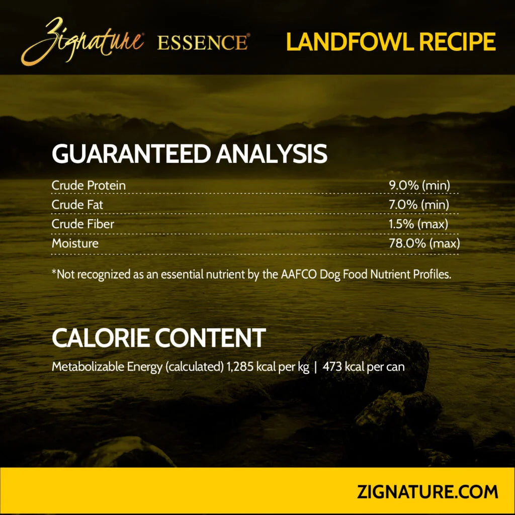 Zignature Essence Limited Ingredient Recipe Landfowl Canned Dog Food