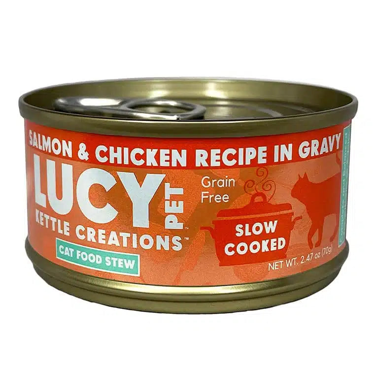 Lucy Pet Salmon & Chicken Recipe in Gravy for Cats