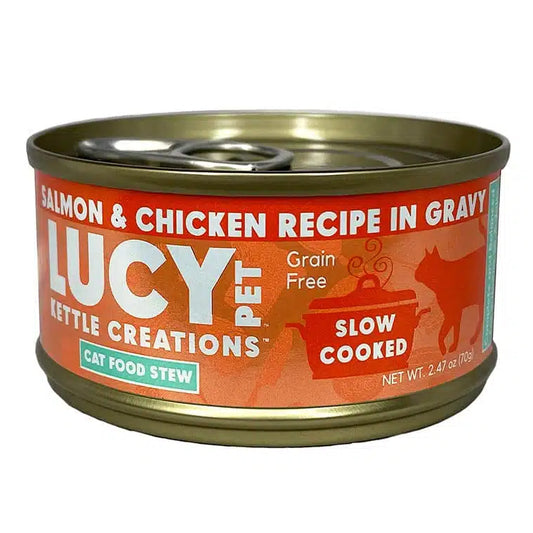 Lucy Pet Salmon & Chicken Recipe in Gravy for Cats