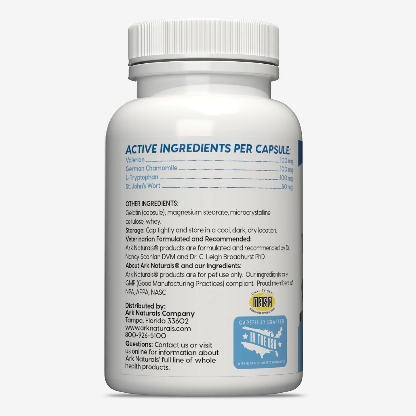 Ark Naturals Happy Traveler Capsules for Cats and Dogs