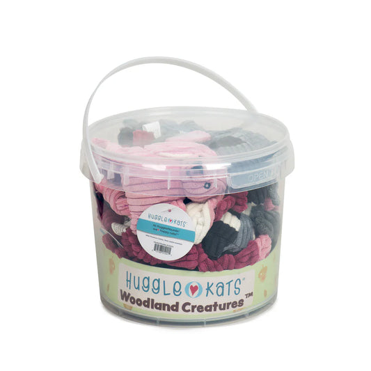 HuggleHounds HuggleKats Woodland Creatures Bucket of Cat Toys