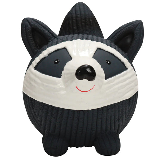 HuggleHounds Reggie Raccoon Ruff-Tex Dog Toy