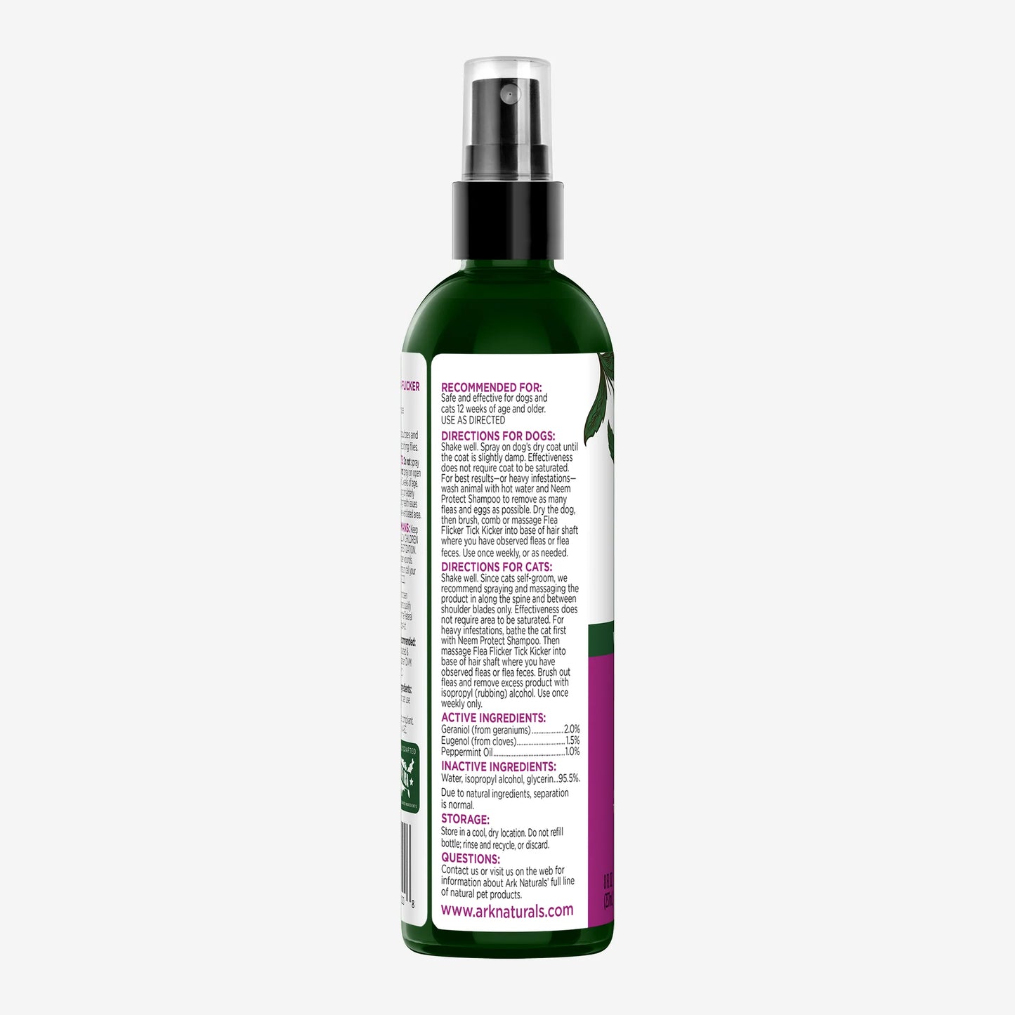 Ark Naturals Flea Flicker! Tick Kicker! Spray for Dogs and Cats