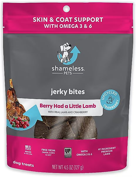 Shameless Pets Berry Had a Little Lamb Jerky Bites for Dogs