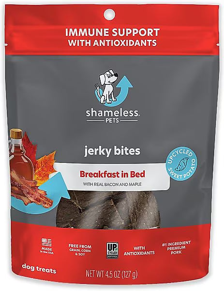 Shameless Pets Breakfast in Bed Jerky Bites for Dogs