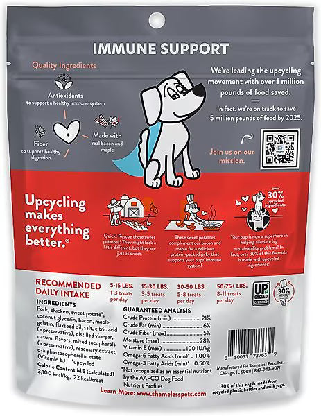 Shameless Pets Breakfast in Bed Jerky Bites for Dogs