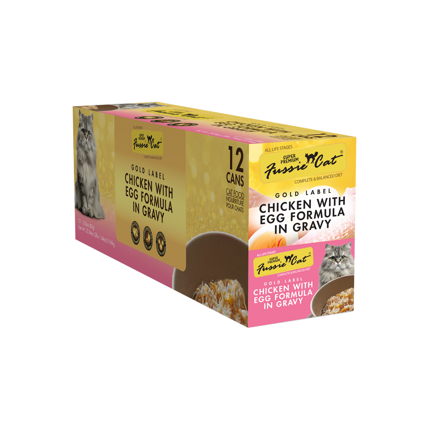 Fussie Cat Gold Super Premium Chicken & Egg Canned Cat Food