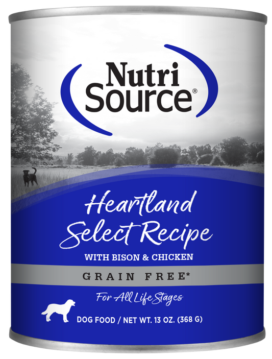 Nutrisource Grain Free Heartland Select Canned Dog Food