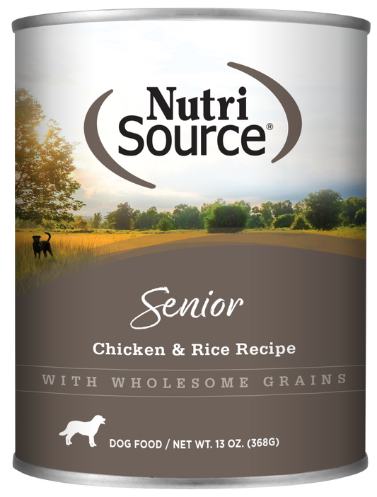 Nutrisource Senior Chicken and Rice Canned Dog Food