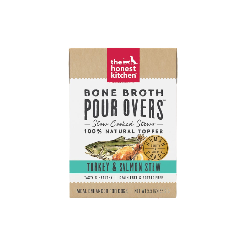 The Honest Kitchen Bone Broth Pour Overs Turkey & Salmon Stew Dog Food