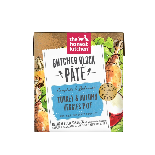 The Honest Kitchen Butcher Block Turkey & Autumn Veggies Pate for Dogs