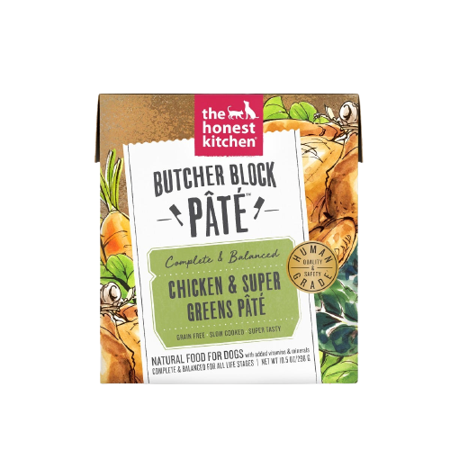 The Honest Kitchen Butcher Block Chicken & Super Greens Pate for Dogs