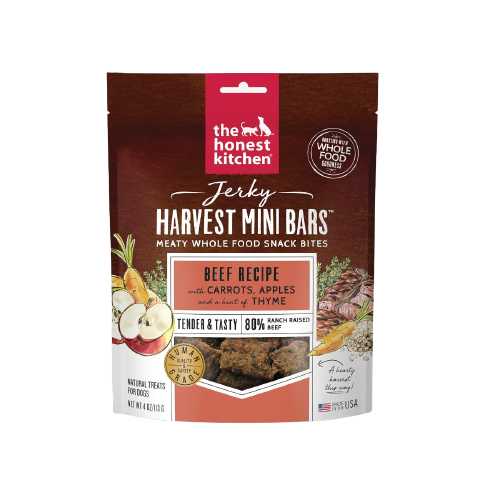 The Honest Kitchen Beef Recipe With Carrots & Apples Jerky Harvest Mini Bars