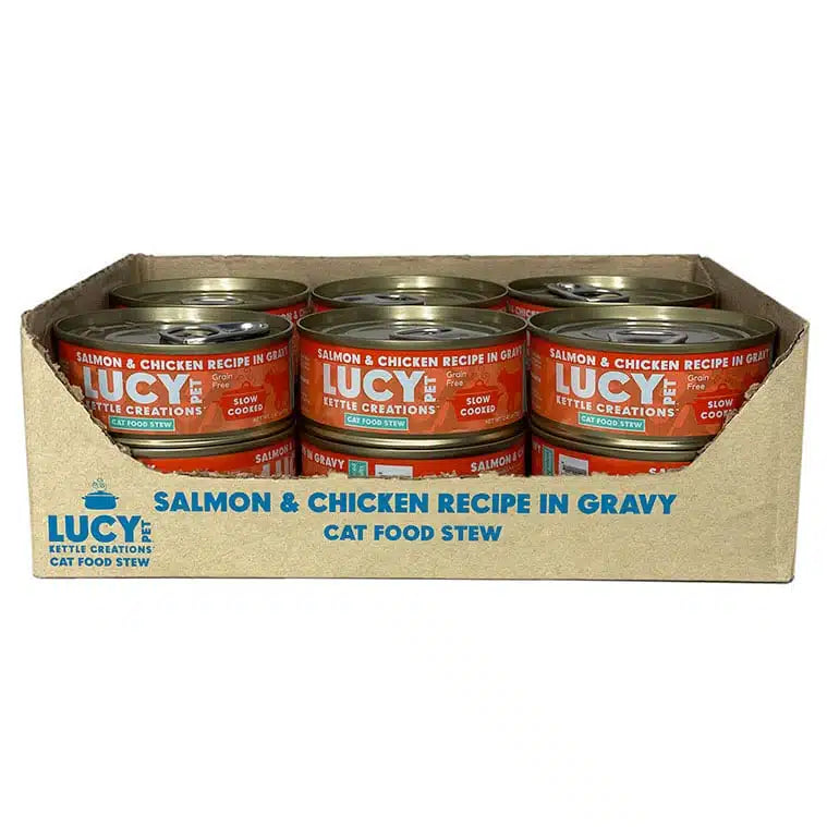 Lucy Pet Salmon & Chicken Recipe in Gravy for Cats