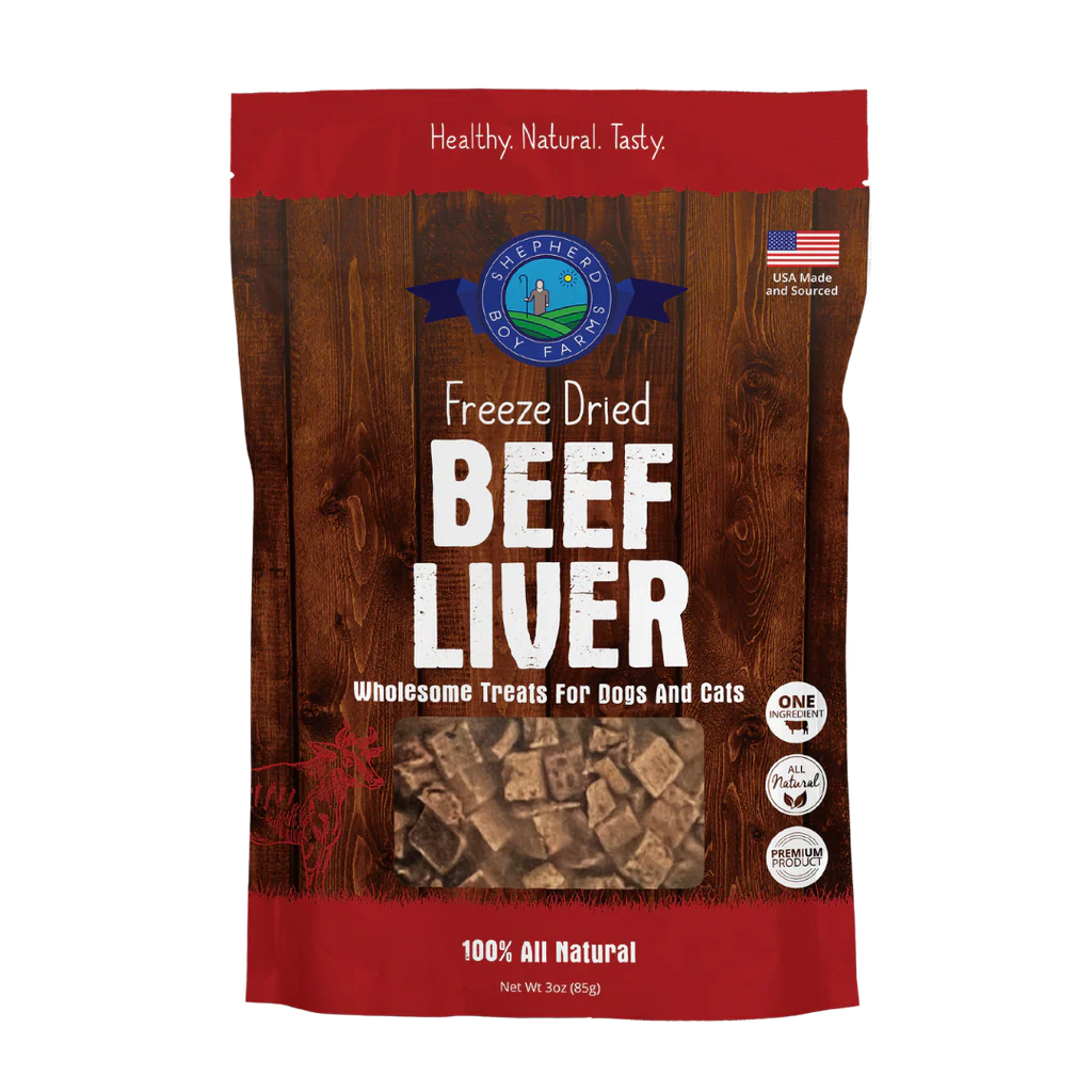 Shepherd Boy Farms Freeze-Dried Beef Liver for Dogs