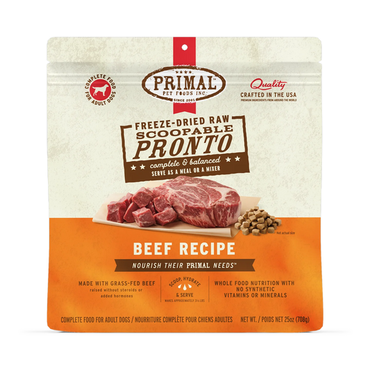 Primal Pronto Beef Freeze-Dried Raw Dry Dog Food
