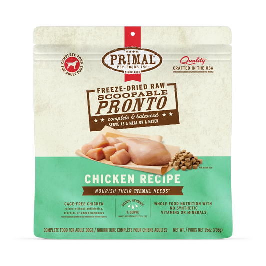 Primal Pronto Chicken Freeze-Dried Raw Dry Dog Food