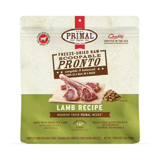 Primal Pronto Lamb Freeze-Dried Raw Dry Dog Food