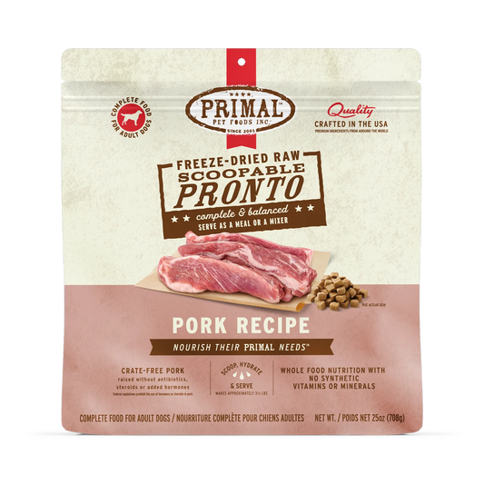 Primal Pronto Pork Freeze-Dried Raw Dry Dog Food
