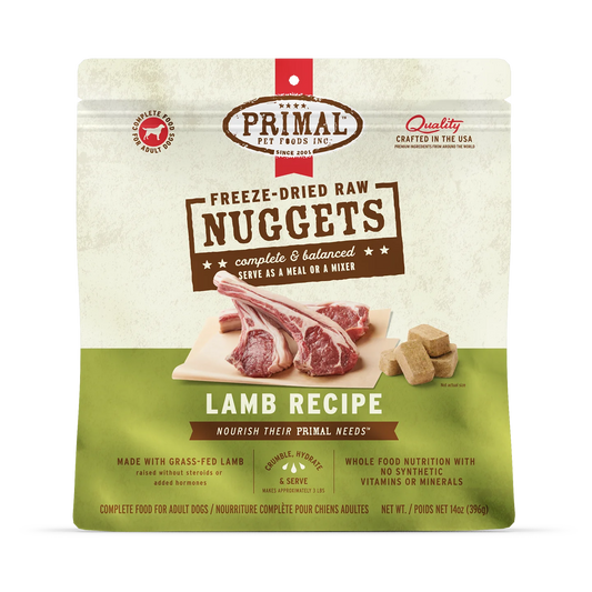 Primal Freeze-Dried Lamb Nuggets for Dogs