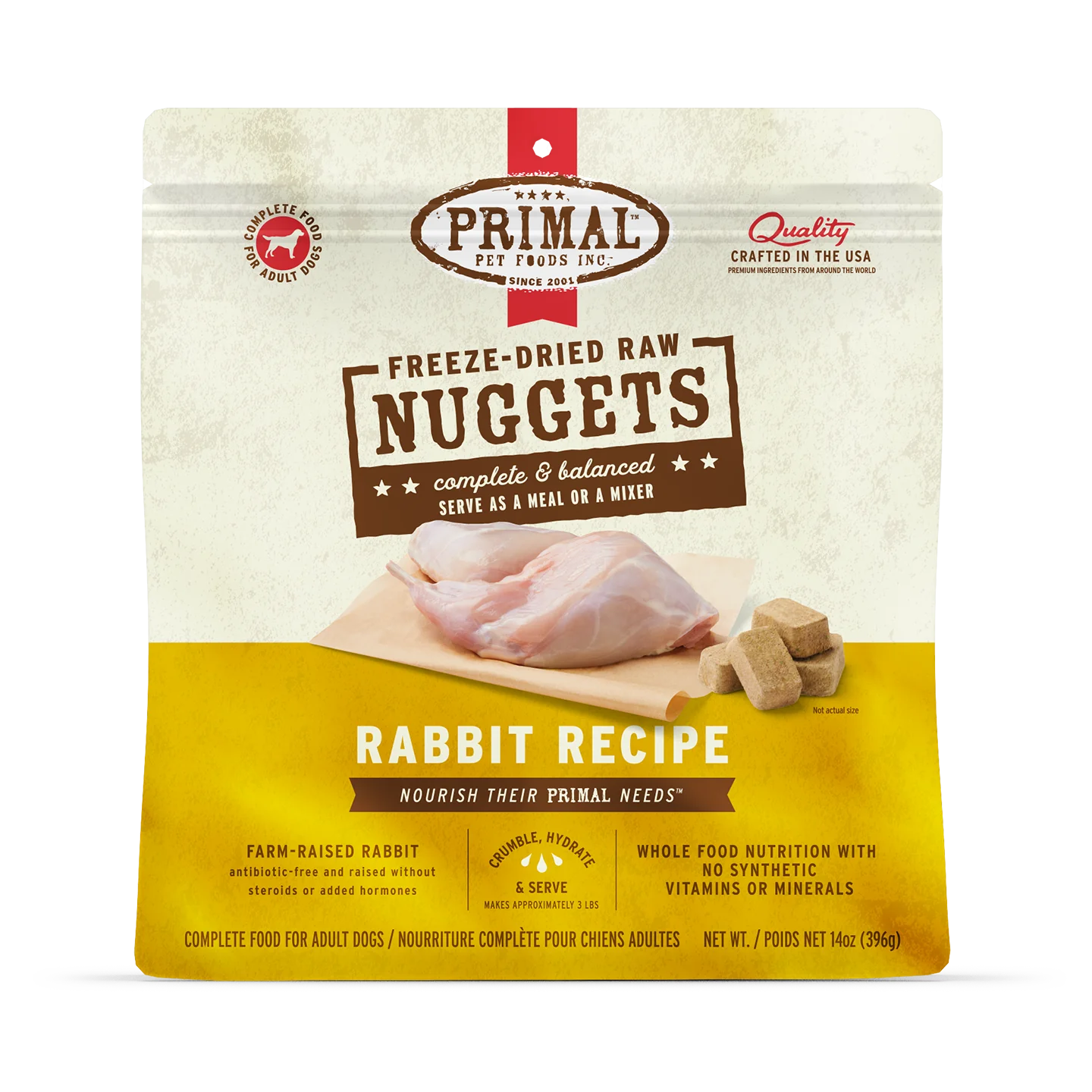 Primal Freeze-Dried Rabbit Nuggets for Dogs