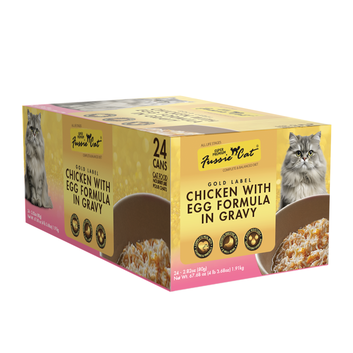 Fussie Cat Gold Super Premium Chicken & Egg Canned Cat Food