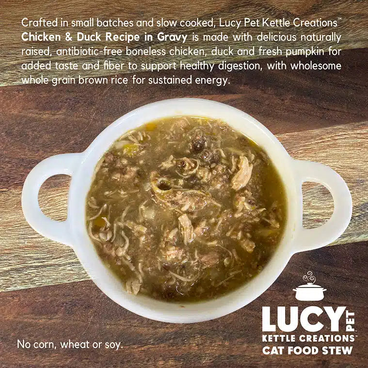 Lucy Pet Chicken & Duck Recipe in Gravy for Cats
