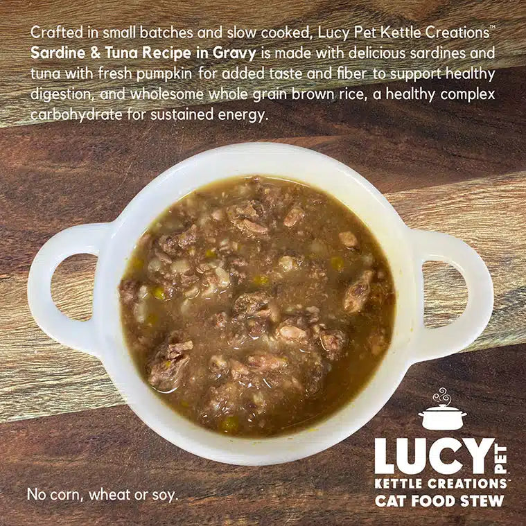 Lucy Pet Sardine & Tuna Recipe in Gravy for Cats