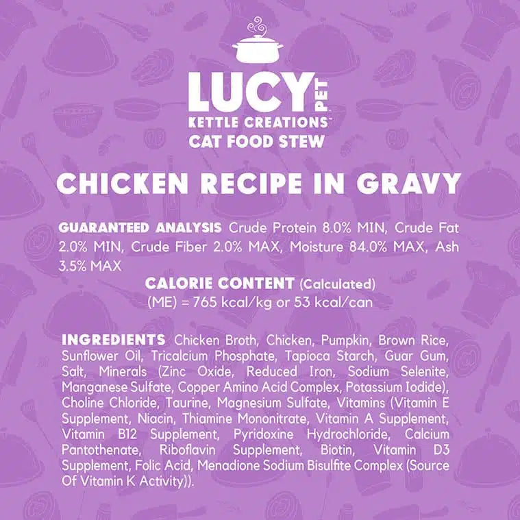 Lucy Pet Chicken Recipe in Gravy for Cats