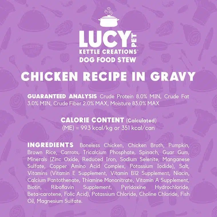 Lucy Pet Chicken Recipe in Gravy for Dogs