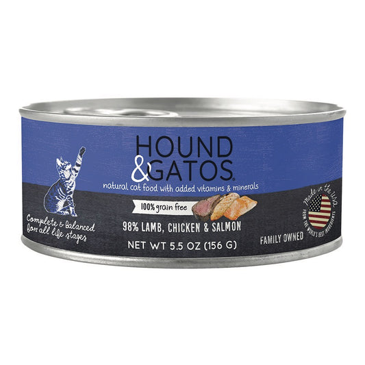 Hound & Gatos Grain Free Lamb, Chicken & Salmon Canned Cat Food