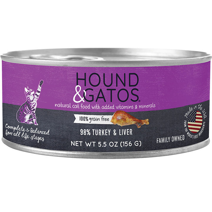 Hound & Gatos Grain Free Turkey Canned Cat Food