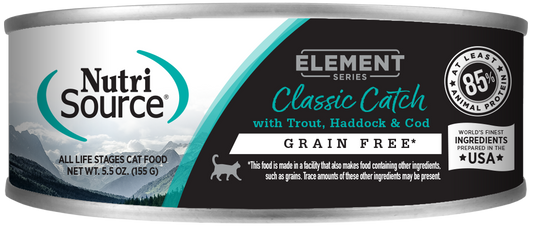 Nutrisource Element Series Classic Catch Trout, Haddock and Cod Canned Cat Food
