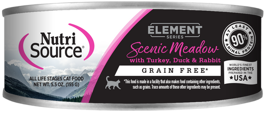 Nutrisource Element Series Scenic Meadow Turkey, Duck & Rabbit Cat Cans