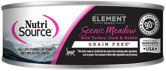 Nutrisource Element Series Scenic Meadow Turkey, Duck and Rabbit Canned Cat Food