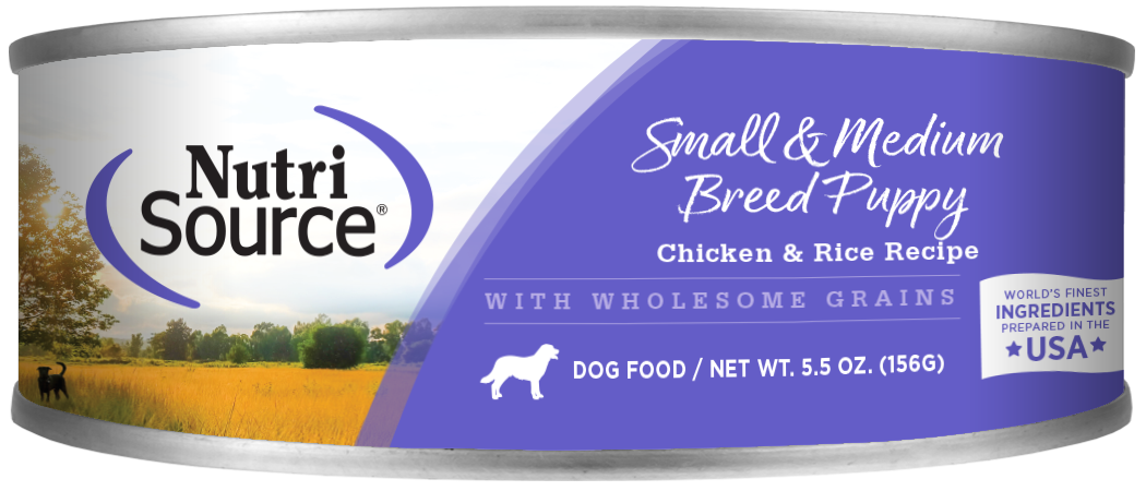 Nutrisource Small and Medium Breed Puppy Chicken and Rice Canned Dog Food