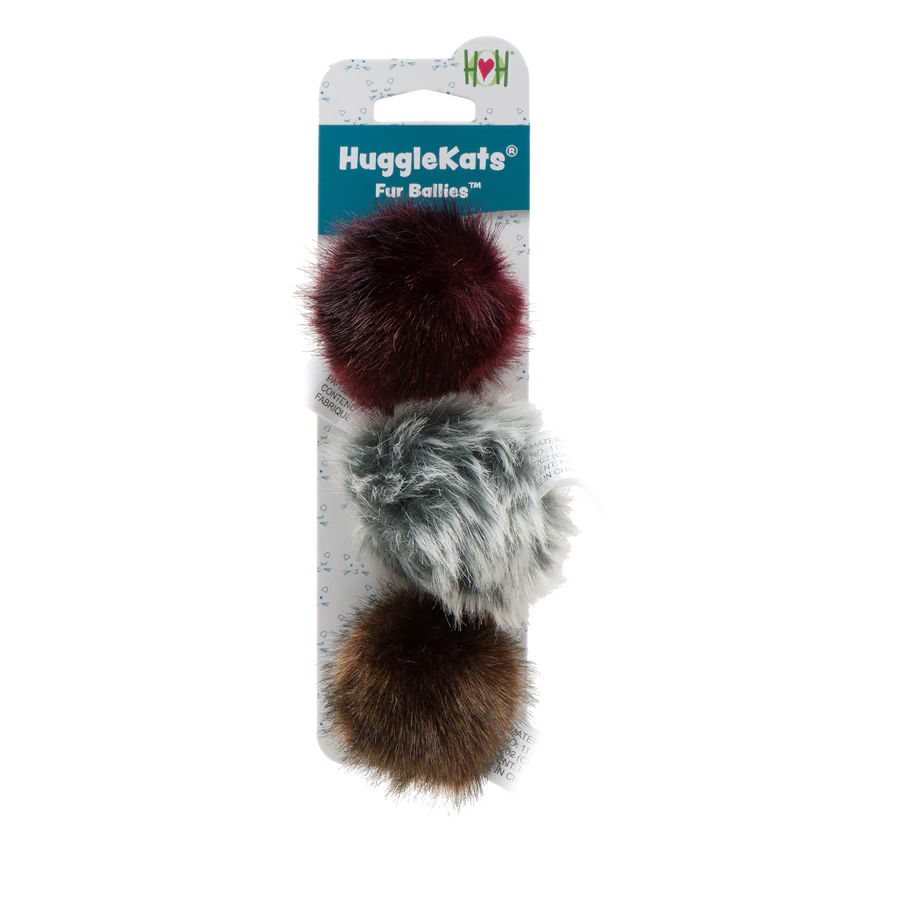 HuggleHounds HuggleKats Cat Toy Fur Ballies